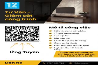 Tuyển Nhân Viên Tư Vấn - Giám Sát Công Trình